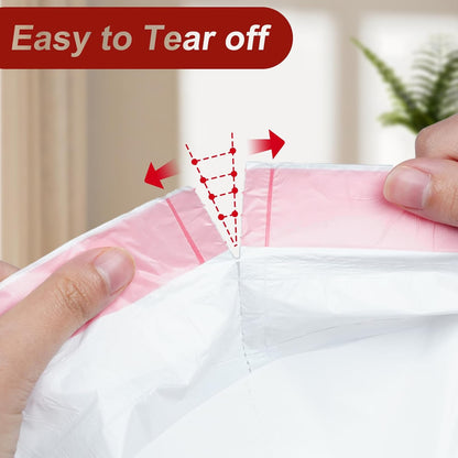 O2frepak 4Gallon Drawstring Small Kitchen Trash Bags,Clean Fresh Scent and Heavy Duty Garbage