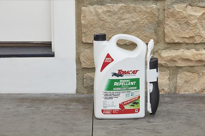 Tomcat Rodent Repellent for Indoor and Outdoor Mouse and Rat Prevention, Ready-to-Use, 1 gal.