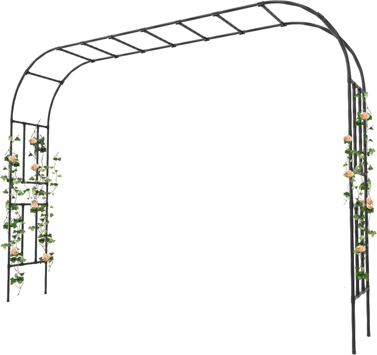 Garden Arch, 126''x94.5'' Arbor Trellis, Trellis for Climbing Plants Outdoor, Garden Arch Arbor for