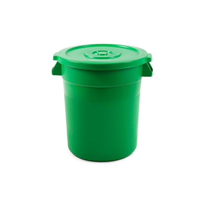 PRO&Family 20 Gallon Trash Can with Lid Round Ingredient Storage Containers Recycling Bin Kitchen
