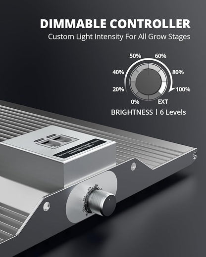 VIPARSPECTRA XS1000 Led Grow Light Compatible with Samsung LM301H High PPFD, Dimmable High