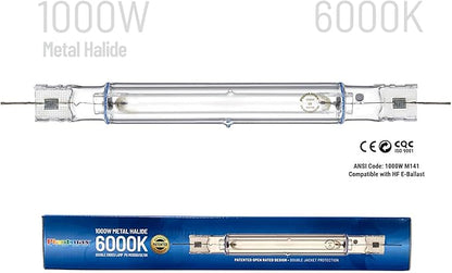 UltraGrow – Classic 1000W DE Double Ended HID Grow Light System with HID Bulb, Dimmable Ballast for