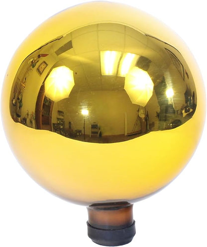 RSR Industries Echo Valley 8104 10-Inch Glass Gazing Globe, Gold