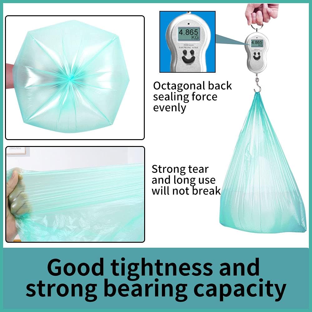 Trash Bags, 5 Rolls/100 Counts Small Garbage Bags for Office, Kitchen,Bedroom Waste Bin,Colorful