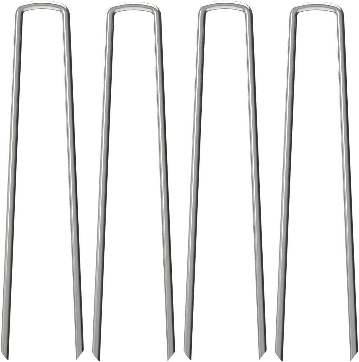 100 Pack 12" Garden Stakes Pins,Heavy Duty Garden Landscape Staples Stakes Pins Galvanized