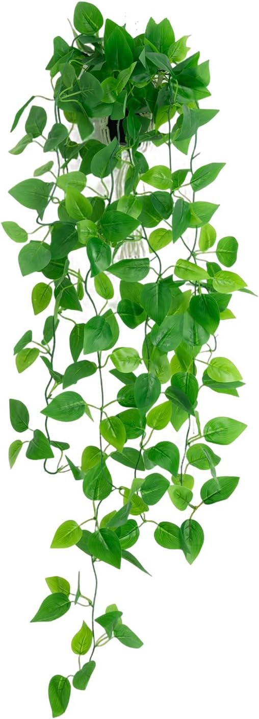 Fake Hanging Plants for Room Decor,1pcs Artificial Potted Plants Vines for Wall Home Office