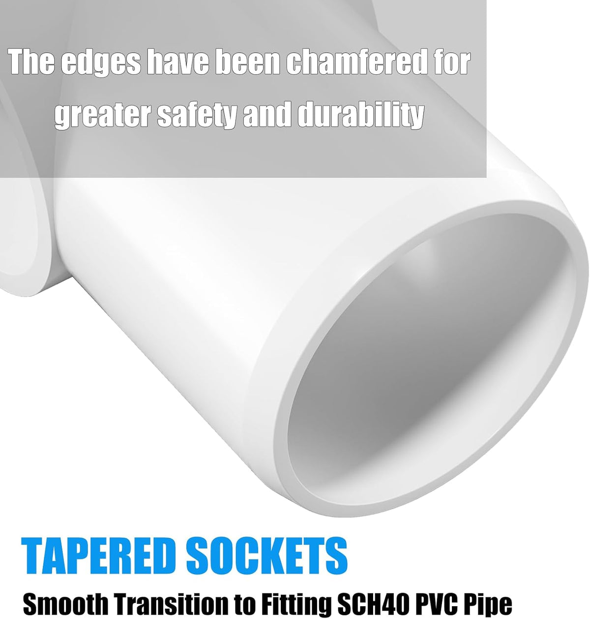 20PCS 4-Way PVC Fittings, 1/2Inch PVC Pipe Fittings for SCH40 PVC Pipe, Heavy Duty PVC Furniture