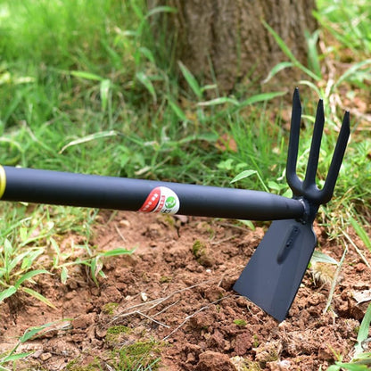 Yardwe Hoe and Cultivator, Garden Rake Hand Tiller Tool Heavy Duty Cultivator Hoe for loosening