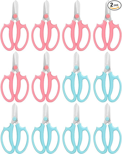 Flower Scissors - Stainless Steel Floral Scissors, Florist Cutters for Stems, Garden Plant Shears