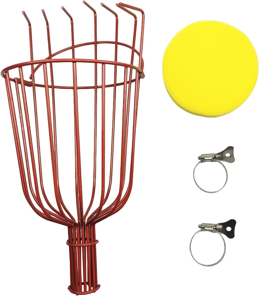 Stainless Steel Fruit Picker Basket Tool for Apple, Cherry, Berry, Orange, Blueberry, Mango