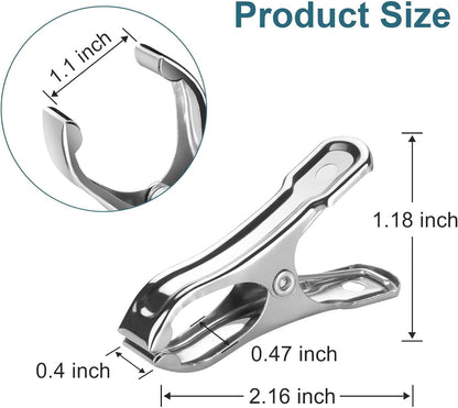 120 Pcs Garden Clips, Greenhouse Clamps, Stainless Steel Greenhouse Clips for Netting, Heavy Duty
