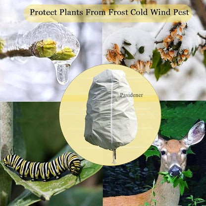 Plant Covers Freeze Protection 3 Packs 45" x40" 2.2oz Tree Covers Frost Plant Covers Freeze Cloth