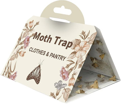 Pantry Moth Traps 10-Pack Safe and Effective for Food and Clothing- Glue Traps with Pheromones for