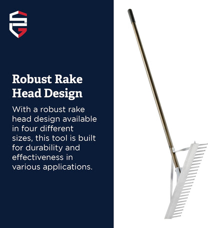 Standard Golf 30" Magnum Maintenance Straight Tooth Rake from