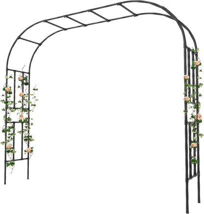 Garden Arch, 98.5’’x94.5’’ Arbor Trellis, Garden Arch Trellis for Climbing Plants Outdoor, Arbor