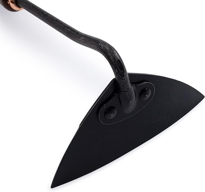 Barebones Triangle Hoe - Stainless Steel Hoe - Japanese Gardening Tools for Weeding, Long Handle