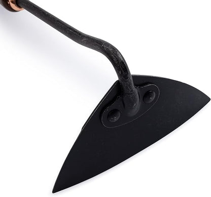 Barebones Triangle Hoe - Stainless Steel Hoe - Japanese Gardening Tools for Weeding, Long Handle