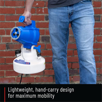 Hurricane ES Electrostatic Corded ULV Hand Carry 1-Gallon Fogger Adjustable Particle Size 10-50