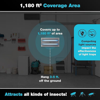 Catchmaster Vector 30, UV Light Fly Traps Indoor for Home, Electric Gnat Traps for House Indoor