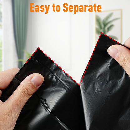 O2frepak 8 Gallon Multipurpose Tear-Resistant Trash Bags,Heavy Duty,Tastless and Black Garbage Bags