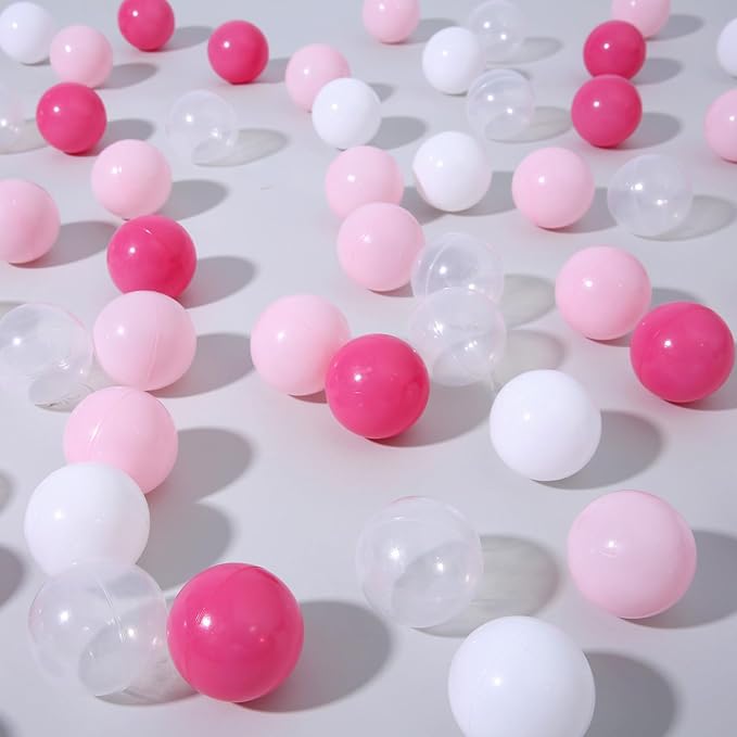 TRENDPLAY Plastic Balls for Ball Pits 2.2 Inch, Pack of 50 100 200 500 Hollow Balls, Perfect for