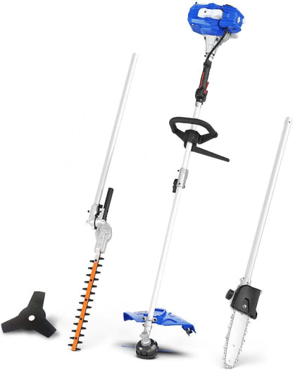 WILD BADGER POWER 26cc Weed Wacker Gas Powered, String Trimmer/Edger, Pole Saw, Hedge Trimmer and