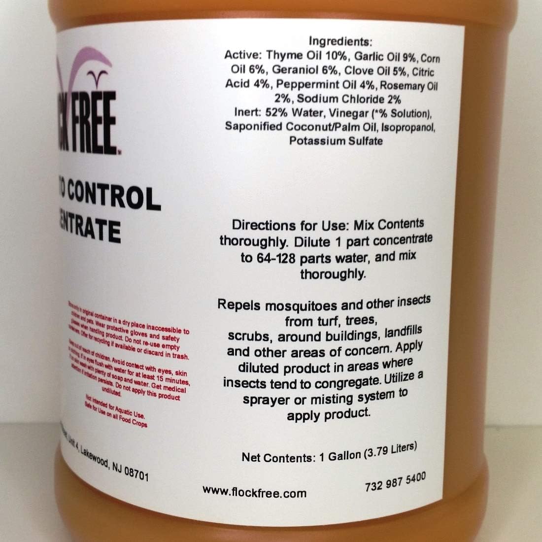 Natural Mosquito Control Spray Concentrate – Repels Mosquitoes, Ticks, Fleas, Flies, Gnats &