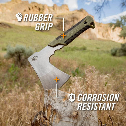 Gerber Gear Pack Hatchet - 3.5" Steel Blade Axe with Full Tang - Survival, Bushcraft and Camping
