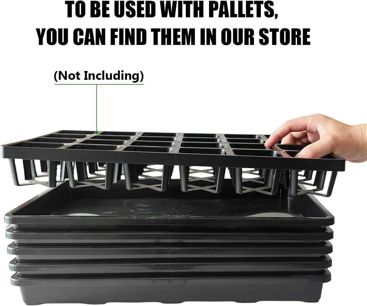 5 Pack Nursery Potting Tray, Carrying and Holding Plant Tray for Seeds Starting Pot, Collecting
