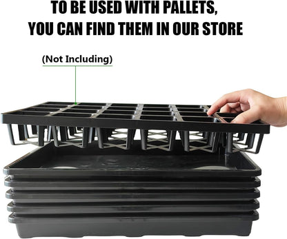 5 Pack Nursery Potting Tray, Carrying and Holding Plant Tray for Seeds Starting Pot, Collecting