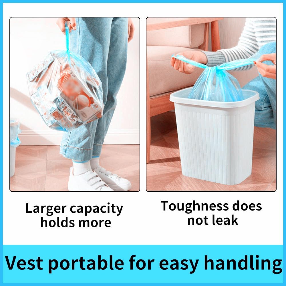 Small Trash Bags 240 Count Garbage Bags SWIHELP Waste Basket Liners for Bathroom, Kitchen,Bedroom