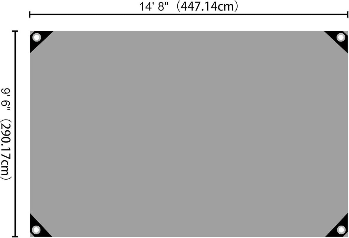 Yescom 10x15ft Heavy Duty Reinforced Poly Tarp 10-mil Waterproof Tarpaulin Ground Sheet Camping