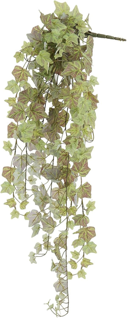 RECUTMS Ivy Vine Artificial Hanging Plants 39.4 Inch Faux Plastic Leaves Greenery Bushes for Shelf
