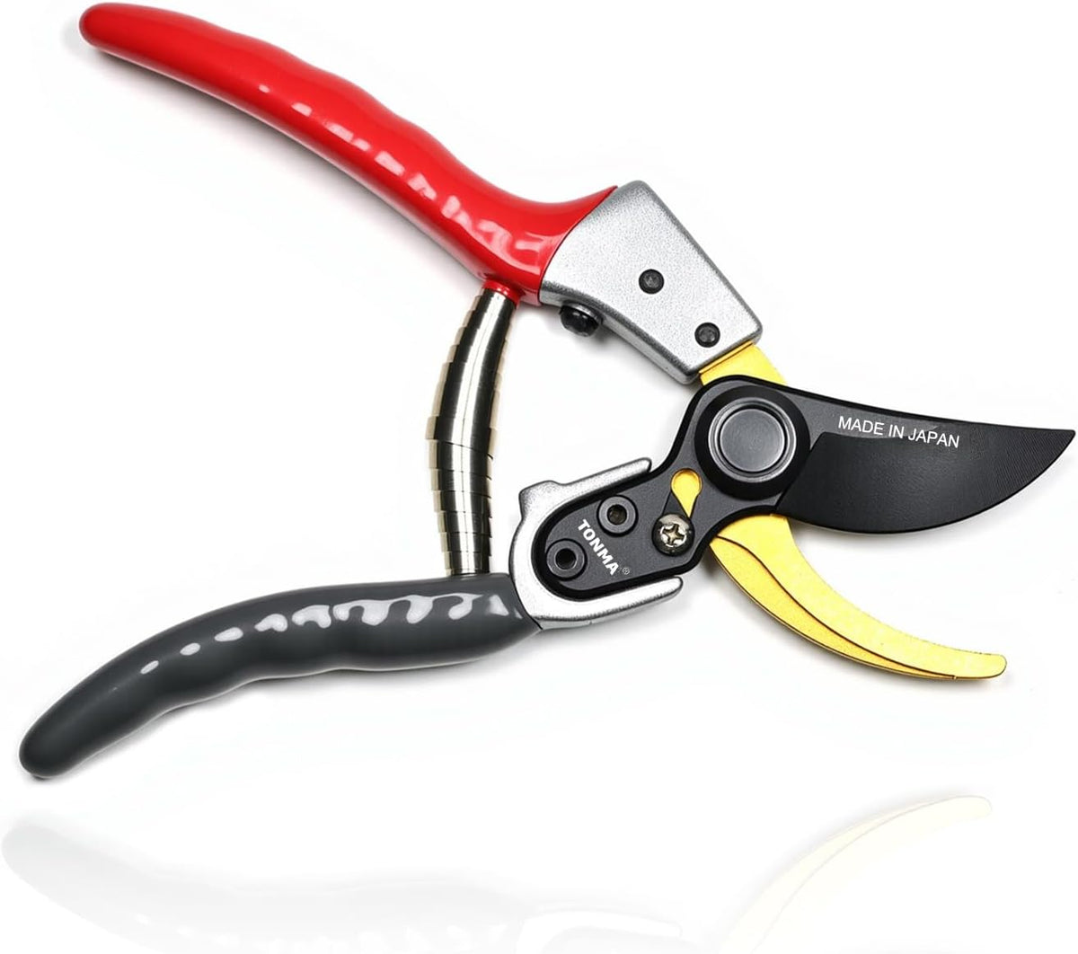 TONMA Bypass Pruning Shears [Made in Japan] 8 Inch Heavy Duty Garden Shears for Gardening