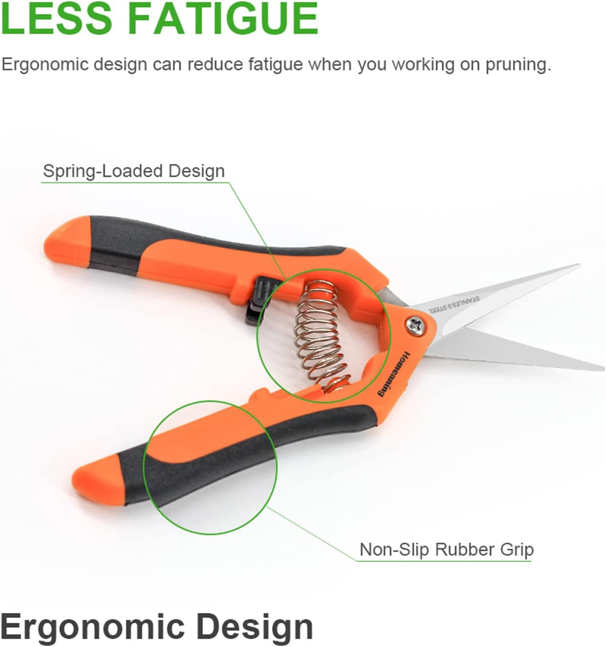 6 Packs Garden Pruning Shears with Straight Blades Trimming Scissors, Gardening Hand Pruning Snips