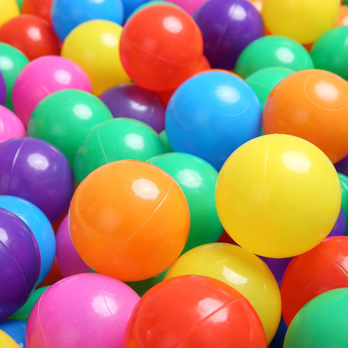 TRENDPLAY Plastic Balls for Ball Pits - Hollow Balls- Safe and Exciting Playtime - Perfect for Baby