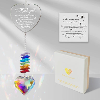 Thank You Teacher Appreciation Gifts Suncatcher, Women Coworker Employee Retirement Leaving Going