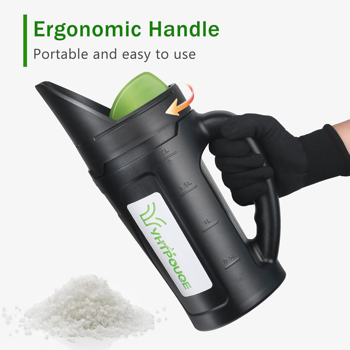 Hand held Spreader, Seed Spreader for Ice Melt, Grass Seed, Fertilizer Lawn and Garden. Multiple