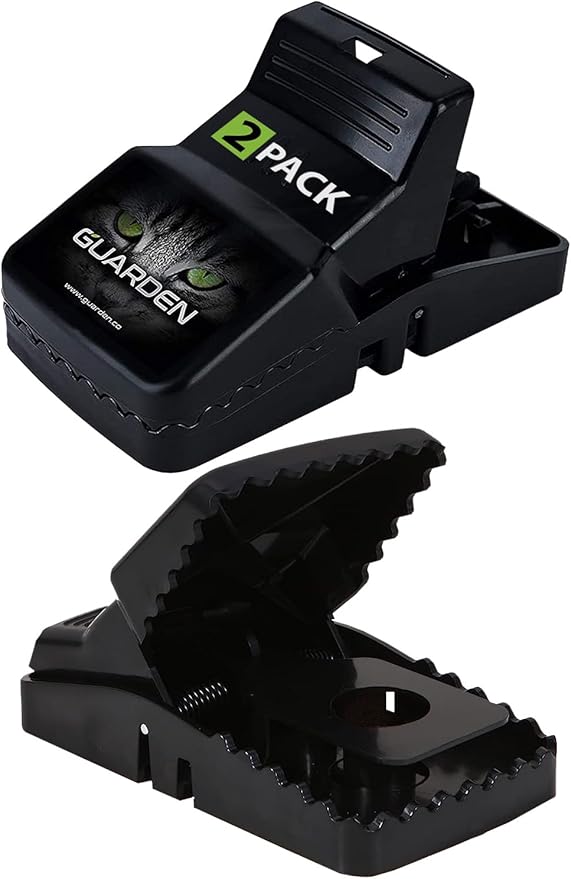 Rat Traps Indoor (2 Pack) Catch Rats, Mice, and Voles Fast with These Simple to Bait, Safe to Set