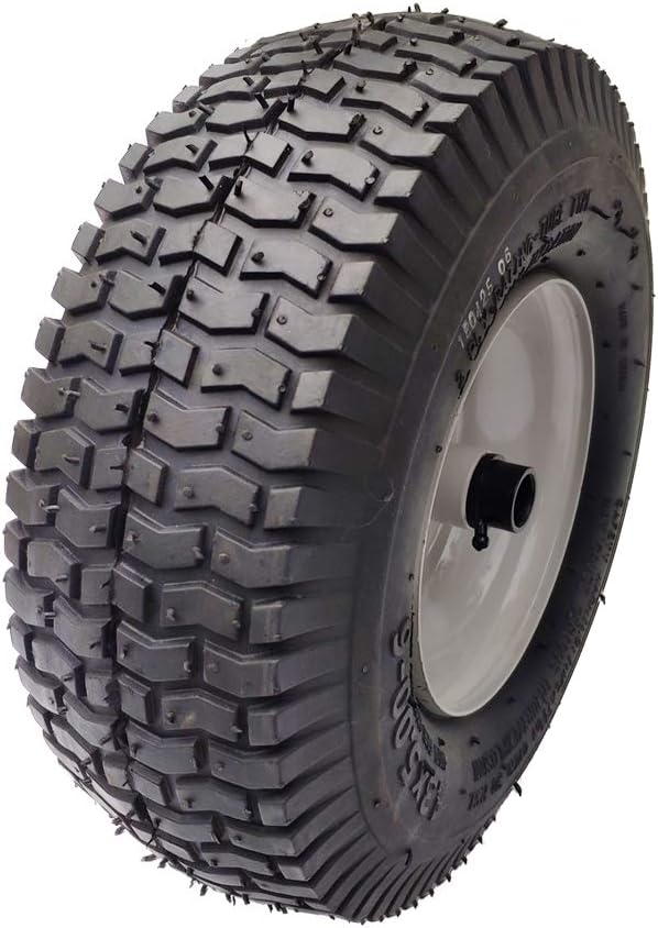2 Pack 13x5.00-6 Lawn Tractor Pneumatic wheel,Wheelbarrow tire Turf Tread,3.13" hub length with