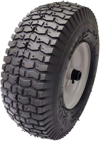 2 Pack 13x5.00-6 Lawn Tractor Pneumatic wheel,Wheelbarrow tire Turf Tread,3.13" hub length with
