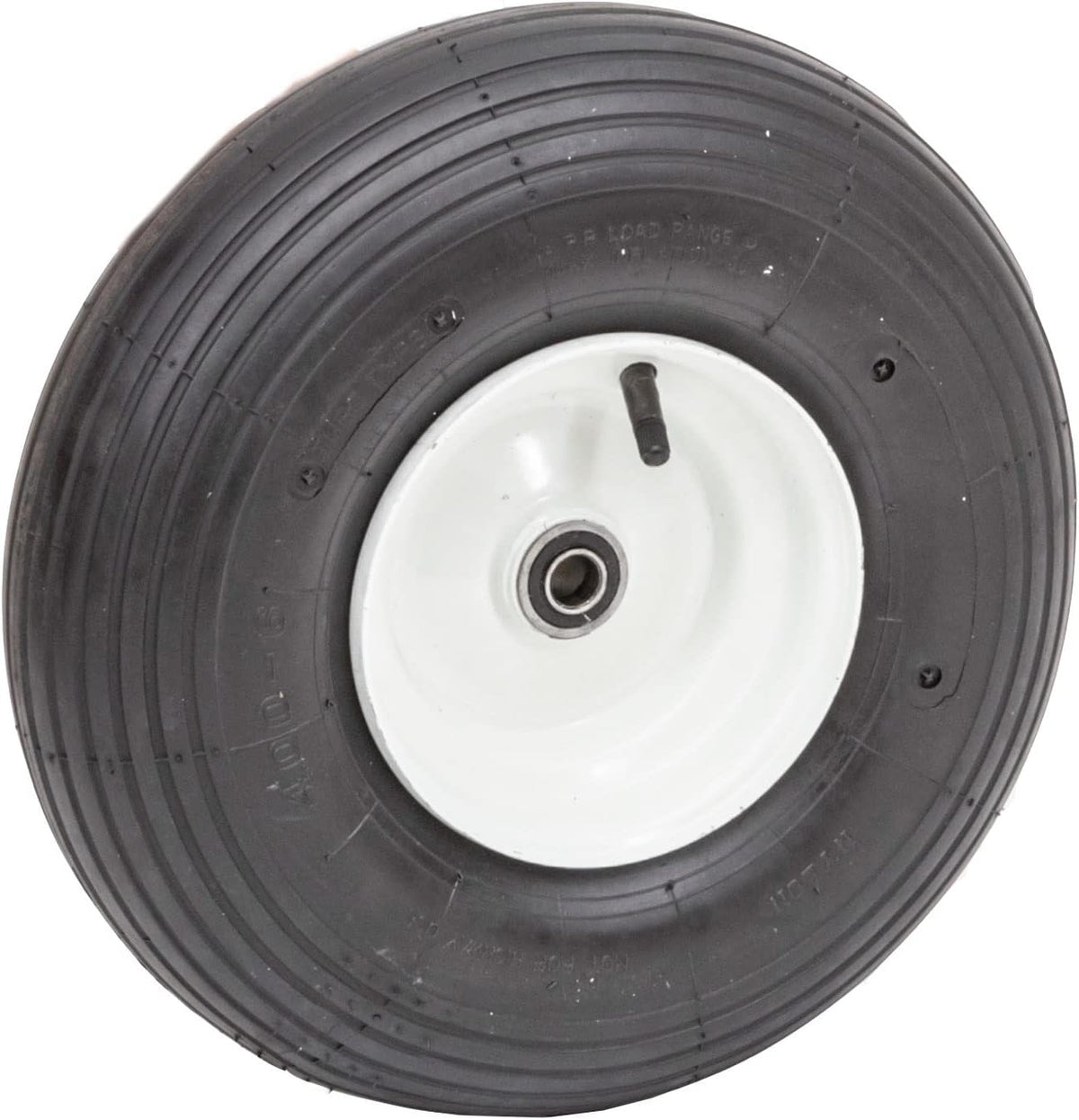 Pneumatic Replacement Wheel | 13.6" Tire for Wagon, Nursery Cart, Wheelbarrow | 4.00-6 Wheel Size |