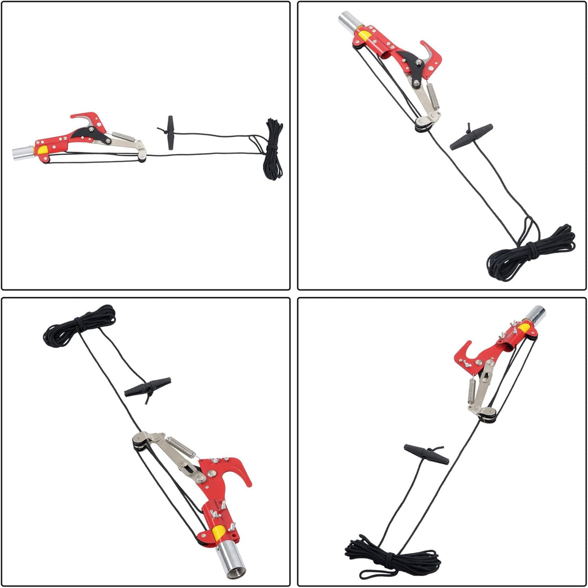30FT Extendable Pole Saw, Manual Branch Trimmer with Long Handle, Manuals Tree Pruning Saws Band