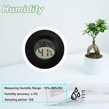 Mini Hygrometer Digital Thermometer Humidity Meter Hygrometer Thermometers Indoor/Outdoor Humidity
