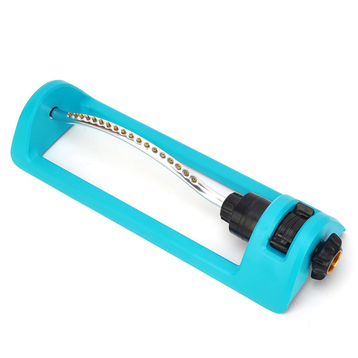 Lawn Sprinkler, 18 Brass Nozzles Garden Water Oscillating Sprinkler for Yard Covers up to 3,600