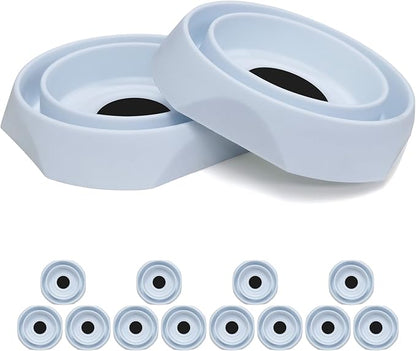 Bed Bug Interceptors Trap Detector | Bedbug Traps for Bed Legs with Anti Skid Pads (White -12 Pcs)