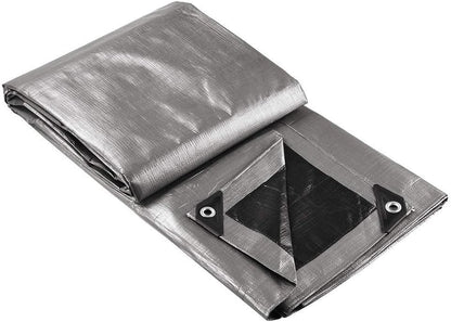 Yescom 18x24ft Heavy Duty Reinforced Poly Tarp Waterproof Tarpaulin 10-mil Ground Sheet Camping