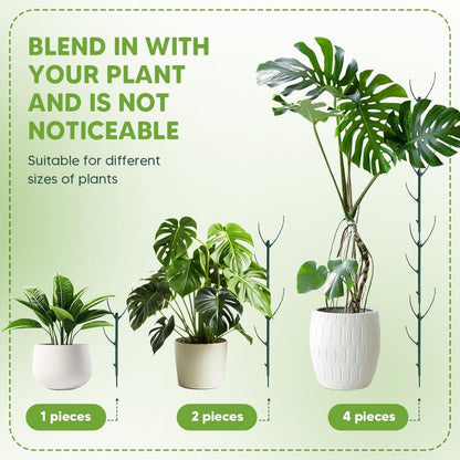 5 Pack Stackable Monstera Plant Support, Garden Plant Stakes for Indoor Outdoor Plants, Climbing