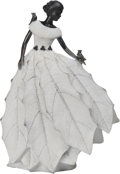 DiliComing Fairy Garden Accessories Outdoor Statue - 14.5 Inch Table Decor for Living Room Garden