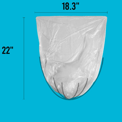 2-4 Gallon Trash Bags, 1000 Count Bulk Value Pack, Clear Plastic Recycling Bags, Small